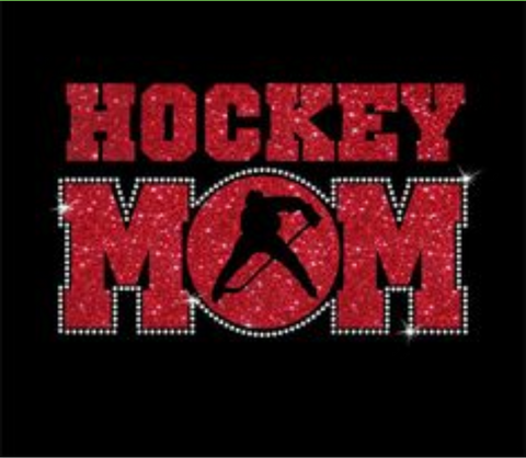 Hockey Mom Bling/Glitter Design