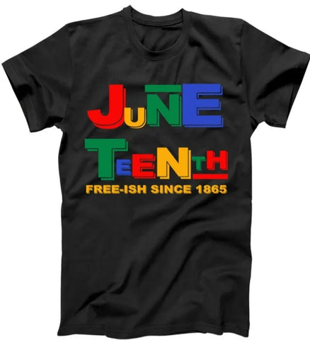 Juneteenth Pride Colorful Premium Unisex T-shirt - Vinyl