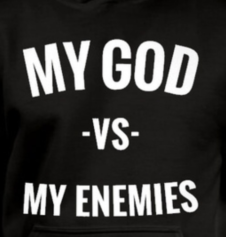 MY GOD VS MY ENEMIES PREMIUM T-SHIRT
