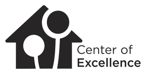 Center of Excellence Custom order Logo in White