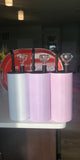 10 Pack UV Color changing  White to Purple Smoking Tumbler (Hookah)  Blank Sublimation White to Purple 22oz Fatty tumbler