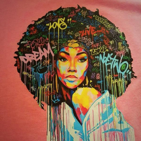 Afrocentric Colorful Queen T-shirt