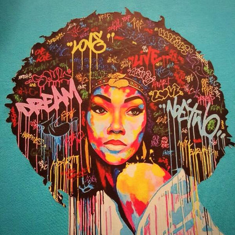 Afrocentric Colorful Queen T-shirt