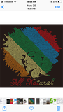 Afro Queen Rainbow Bling Premium Tshirt LGBTQ+