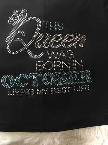 Birthday Queen Bling Premium Tshirt
